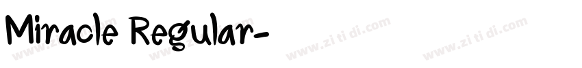 Miracle Regular字体转换